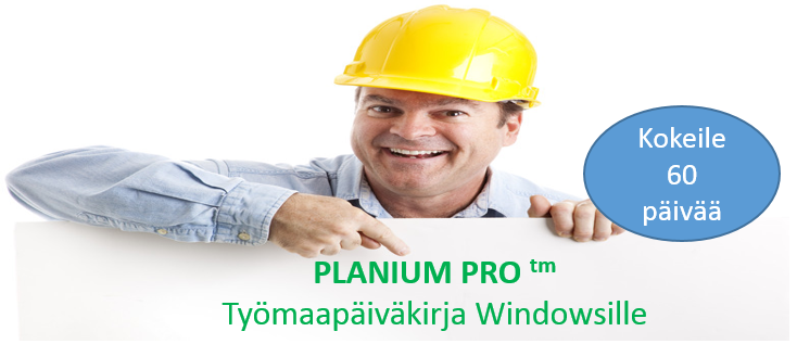 Työmaapäiväkirja Windowsille